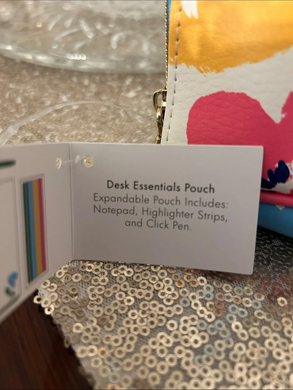 kate spade Floral Zippered d so essentials pouch BNWT